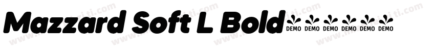 Mazzard Soft L Bold字体转换